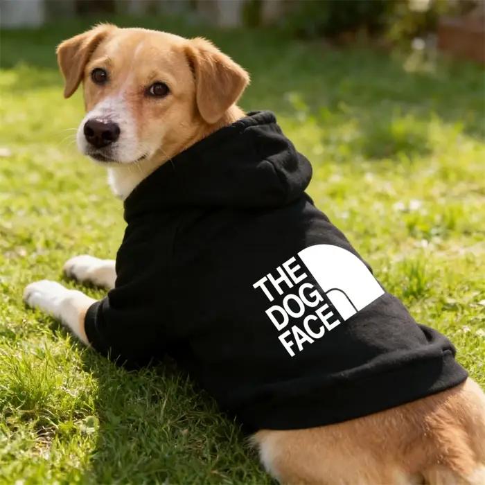 1 pièce Sweat-shirt à capuche chaud et tendance pour chien, manteau pour animaux de compagnie, costu
