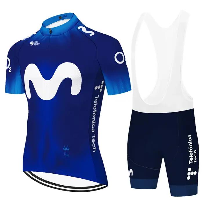 Maillot de cyclisme personnalisé de l'équipe Movistar 2026, tenue de cyclisme sportive pour hommes, été, 6XL, Ropa Ciclismo Maillot Culotte