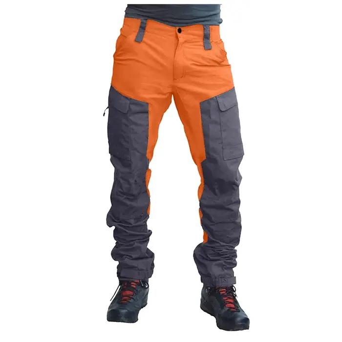 Pantalon cargo homme patchwork deux tons pour chasse jogging travail multi-activités outdoor