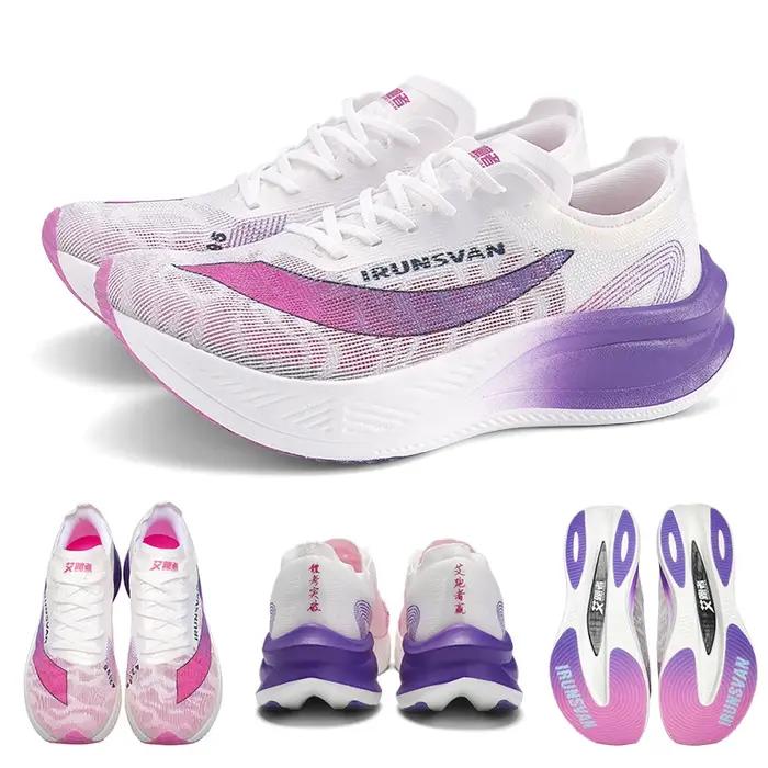 IRUNSVAN baskets Marathon légères hommes chaussures de course chaussures de sport respirantes décont