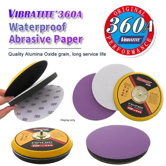 Disques de ponçage 6 pouces crochet et boucle 60-10000 grain papier de verre 150 mm pour ponceuse or