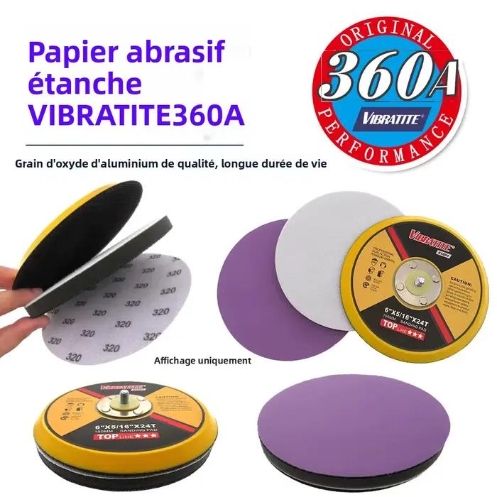 Disques de ponçage 6 pouces crochet et boucle 60-10000 grain papier de verre 150 mm pour ponceuse orbitale aléatoire