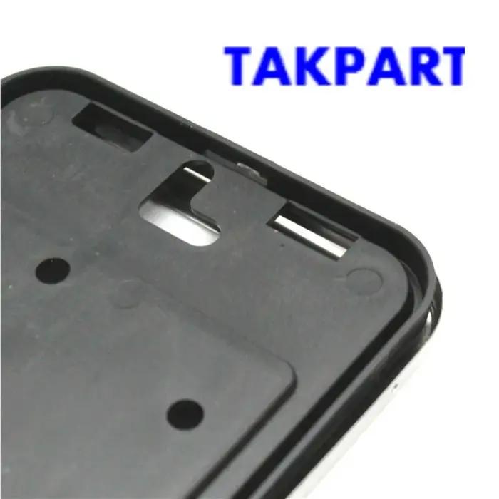 TAKPART-Plaques de planification de numéro UE en acier inoxydable, support de cadre de support, plaq