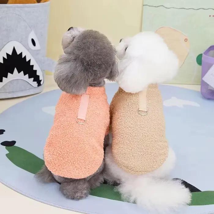 Pull en fleece pour petits chiens hiver chaud élégant pour chiots et teckels occasions spéciales