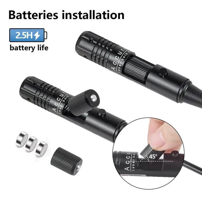 Calibrateur laser vert rouge alliage aluminium 18 adaptateurs - Outil de visée croisée sans réglage chasse précise