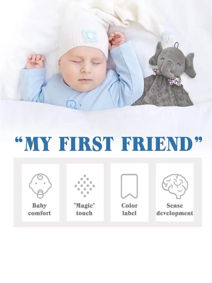 Jouets en peluche pour nouveau-né, couverture d'animal mignon, couette lapin éléphant, apaiser, serv