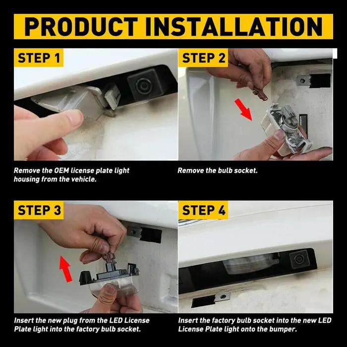 Éclairage de plaque d'immatriculation LED automatique, 2 pièces, blanc 6000K, pour NISSAN Sentra Cub