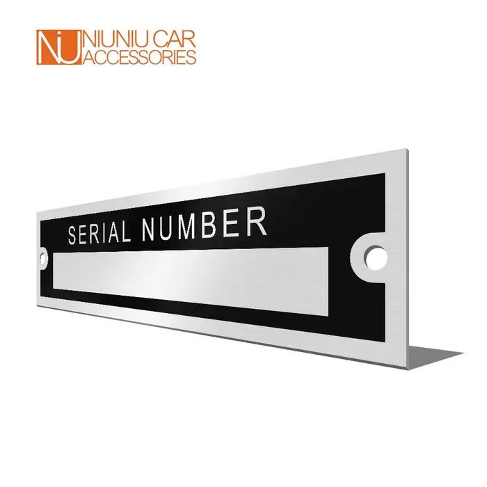 Numéro de châssis série en aluminium