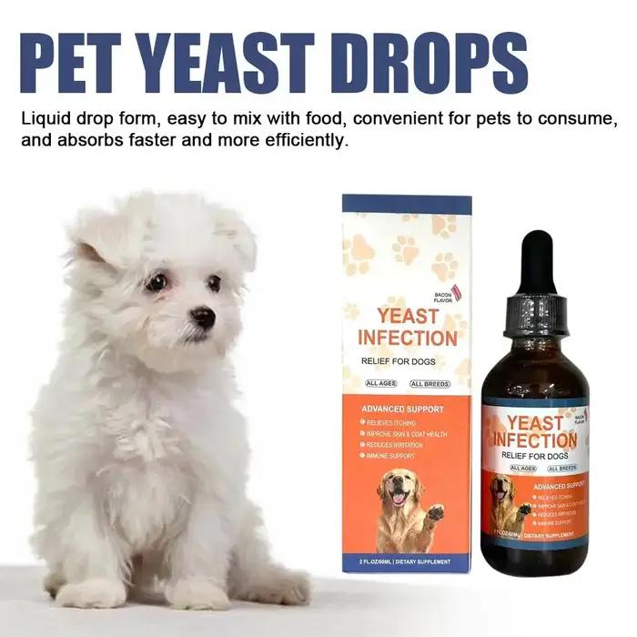 Complément liquide en gouttes de levure pour animaux de compagnie (chiens et chats) – Favorise la régulation du système