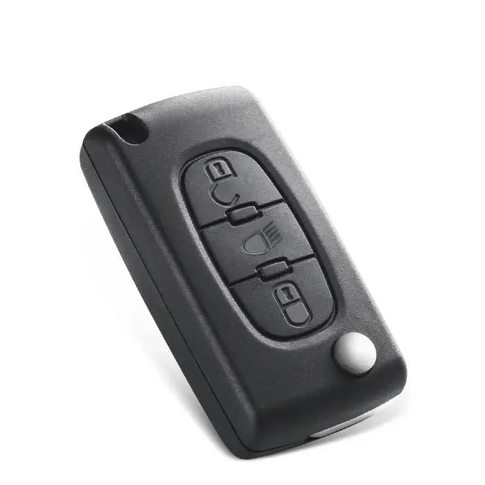 KEYYOU pour citroën C5 X7 C2 C3 C4 Grand Picasso Berlingo C6 C8 3 boutons lumière clé de voiture à d