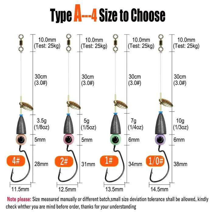 5 pièces/lot Texas plate-forme ensemble pour la pêche au bar caroline plate-forme Kit matériel de pê