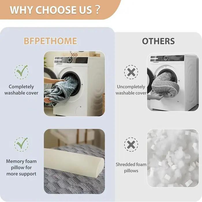 Coussin pour chien en mousse à mémoire de forme, accessoires pour chien, imperméable, toutes saisons, universel, lavable en machine, lit de luxe pour chien de taille moyenne