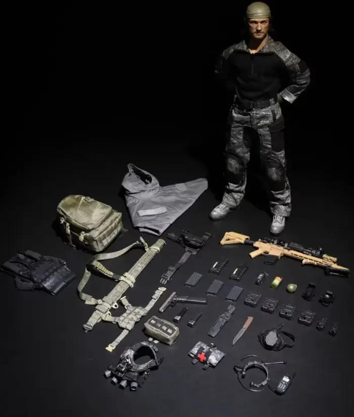 Accessoire de Figurine Militaire 1/6 Echelle Soldat Task Force 58 PO1 Occasions Spéciales Collection Action Figures