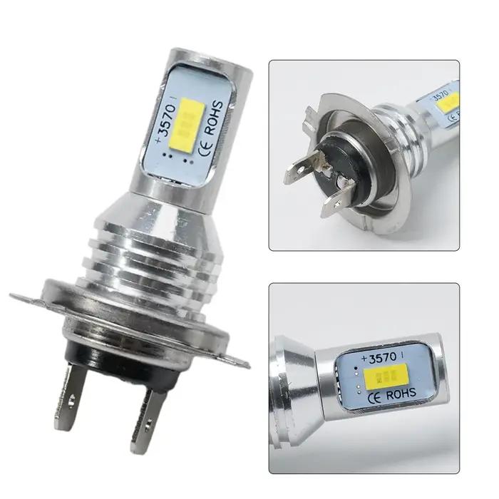 Ampoules de phares LED H7, feux de route et de croisement, 55W, 8000LM, 6000K, Super lumineux, pour
