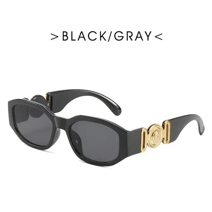 Vintage carré luxe petite monture lunettes de soleil hommes femmes Rectangle marque Design mode