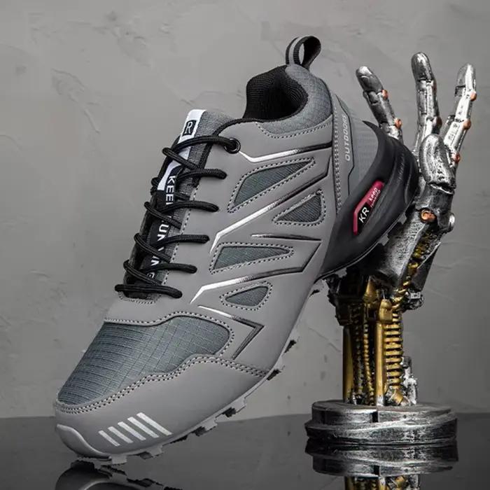 2025 nouveaux hommes chaussures de randonnée en plein air chaussures de sport imperméables confortables en cuir randonnée bottes d'entraînement grande taille chaussure tactique hommes