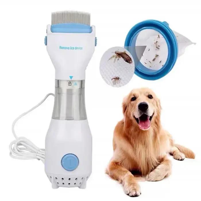Peigne Électrique Multifonctionnel Élimination Puces Brosse Anti-Pouces Chats Chiens Toilettage Soins Fourrure Occasions Spéciales