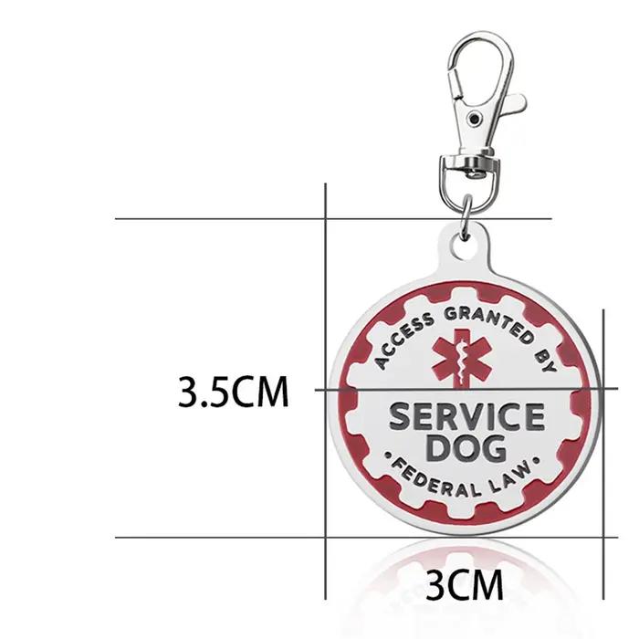 Étiquettes d'identification de chien de service pour chiens