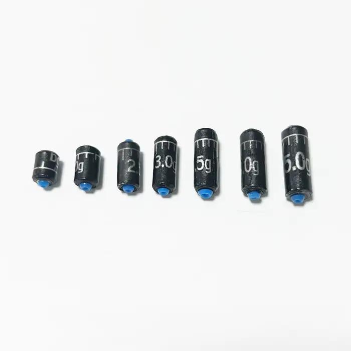 DNDYUJU 25 pièces combinaison plomb de pêche 1.5g-5.0g plombs règle de pêche ensemble de plomb rempl