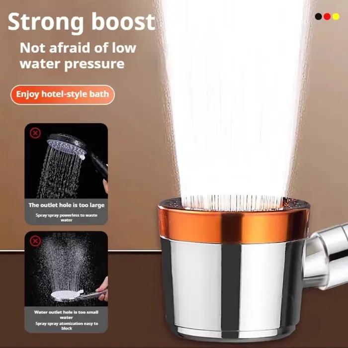 Spray Spa Shower Head ABS Portable Haute Pression Grand Débit avec Bouton Stop Filtre Universel Douche
