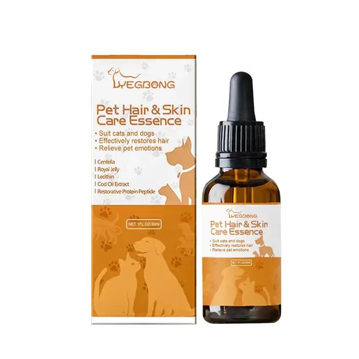 Sérum Nourrissant pour Poils de Chien Yegbong – Gouttes Hydratantes, Désodorisantes et Lissantes – F