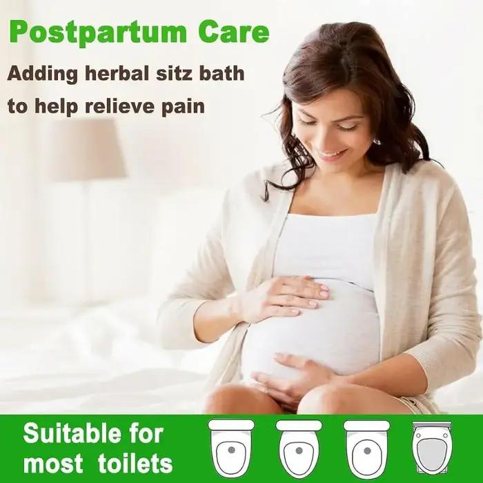 Bain de siège unisexe pour toilettes, baignoire de trempage pour soins post-partum, utilisation à domicile, portable pour un rangement facile