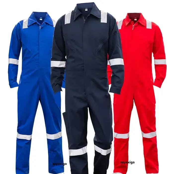 Combinaison de travail unisexe 100% coton drap fin pour sécurité et style en ensemble de travail construction réparation automobile occassions professionnelles
