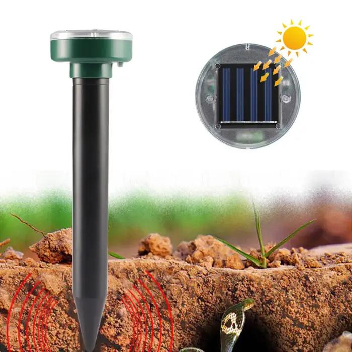 1/2/4/8 solaire alimenté Ultra sonique taupe antiparasitaire rongeur répulsif cour lampe extérieure arrière-cour terres