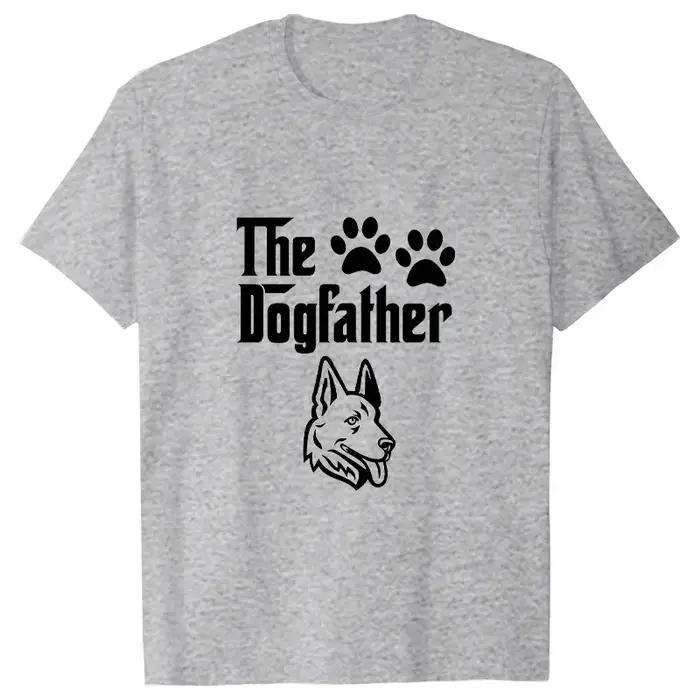 Le Dogfather T-shirts drôles pour hommes chien papa T-shirt berger allemand