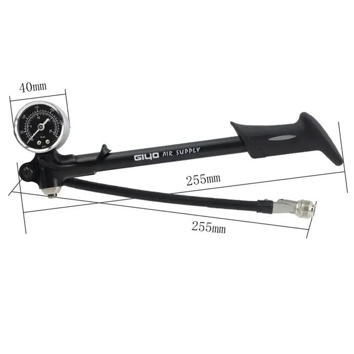 GIYO – pompe à Air haute pression pliable pour vtt, 300PSI, avec levier et jauge pour fourche et Sus
