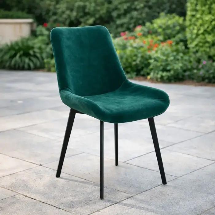 Housses de chaise de salle à manger en velours