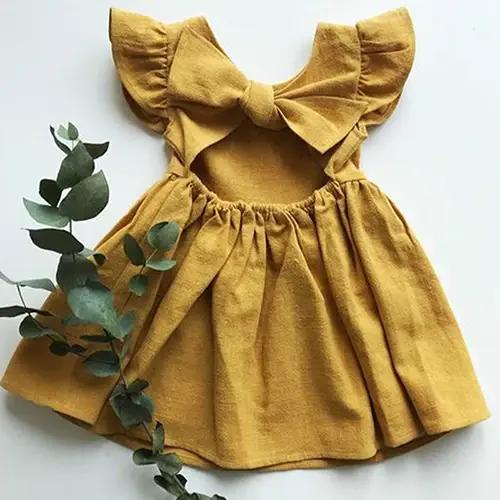 Robe d'été Style coréen pour petites filles