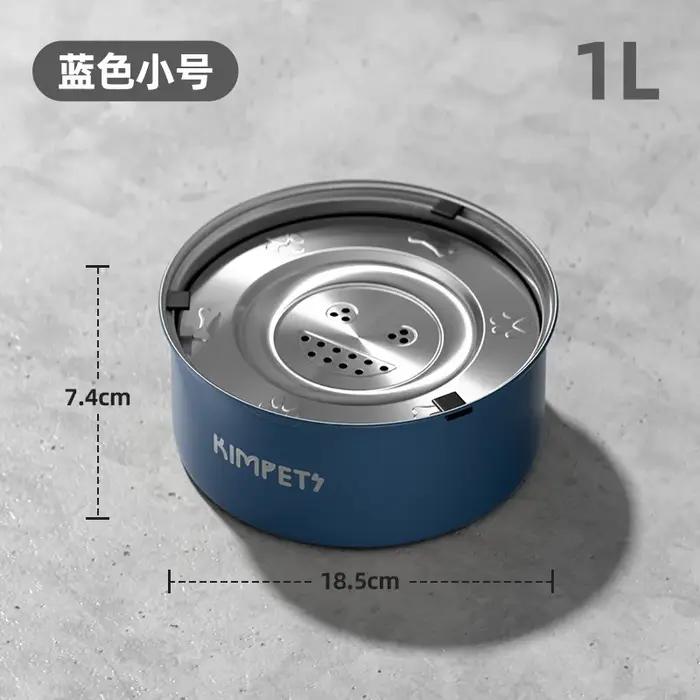 Bol en acier inoxydable anti-renversement grande capacité pour chien et chat, facile à nettoyer, pou