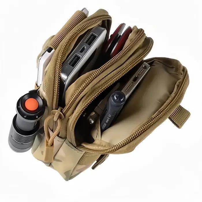 Sac banane tactique camouflage multifonction pour chasse, course et sports outdoor avec poche téléphone