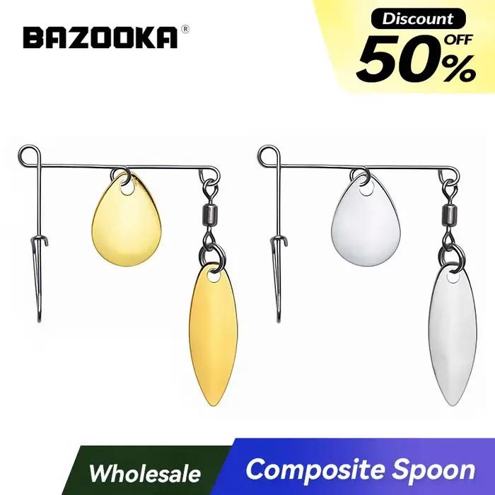Bazooka leurre de pêche Spinners cuillère appât Wobblers tête de gabarits coulée bar brochet