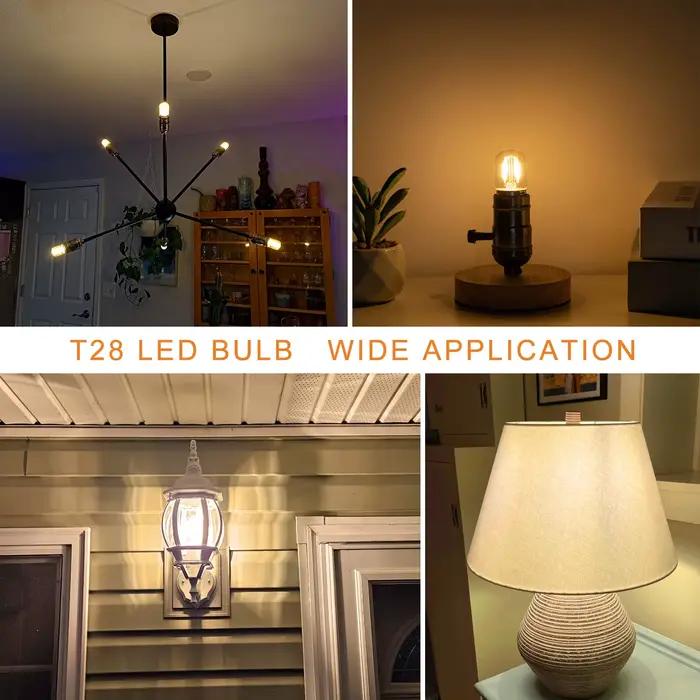Mini ampoules LED tubulaires à base de baïonnette B22, ampoule décorative intérieure, verre transpar