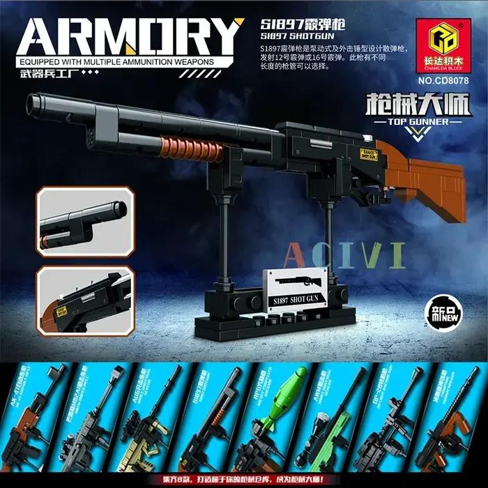 Blocs de construction d'armes tactiques militaire en plastique pour bureau collection originale occassions spéciales