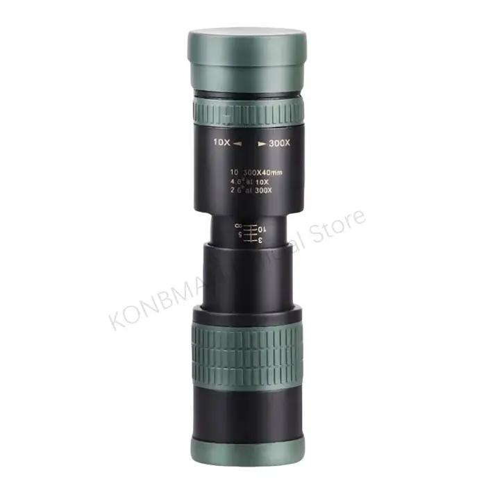 Télescope monoculaire professionnel 10-300X zoom HD - Puissant et portable pour chasse précise
