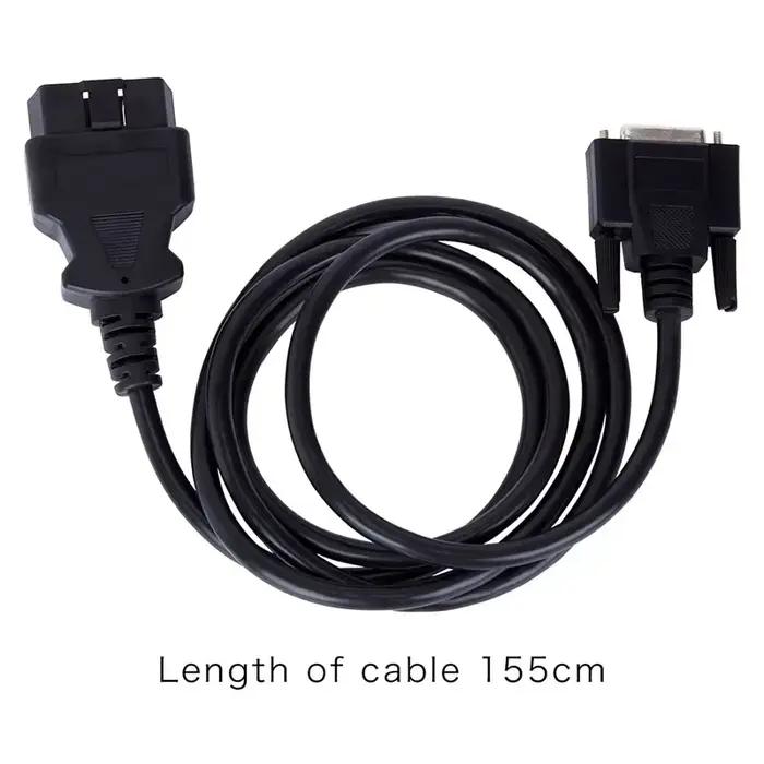 Adaptateur OBD2 16 broches vers DB15 broches, câble d'extension de voiture mâle DP 15 broches, Inter