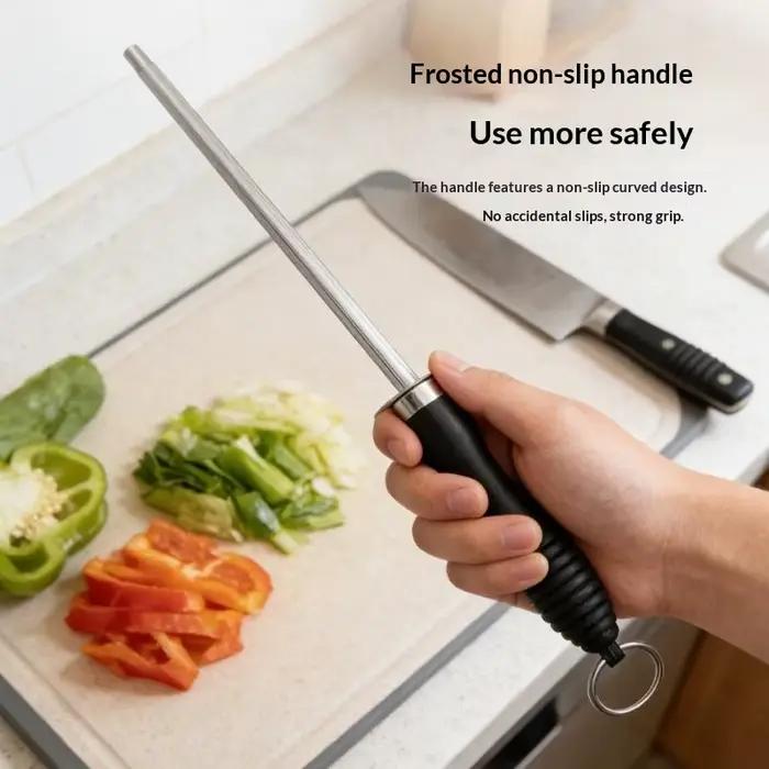 Aiguiseur de couteaux professionnel en acier au carbone avec poignée en ABS pour maintenir vos ustensiles de cuisine en parfait état occaSIONS SPECIALES