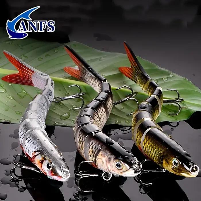 Leurres de pêche multi-articulés Swimbait manivelle appât lent coulant bionique appât artificiel eau