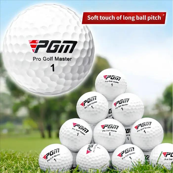 Balles de golf officielles de qualité supérieure à 3 couches PGM, entraînement de performance de compétition pour les tirs droits à distance, conception de golf pour le sport