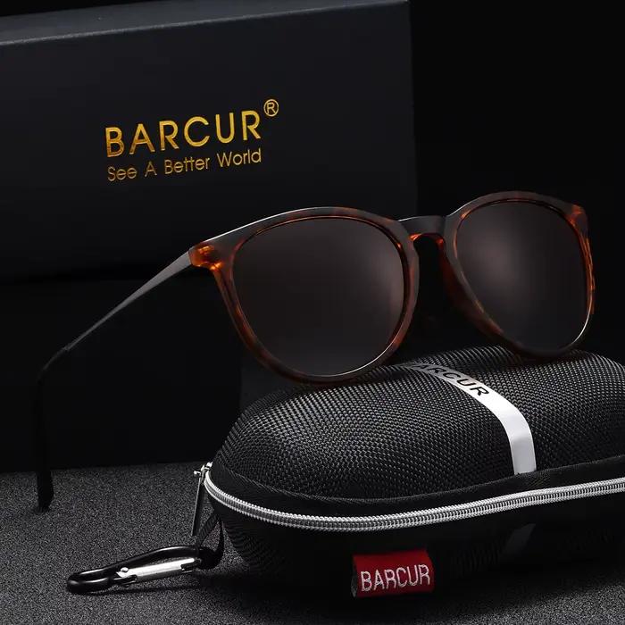 BARCUR-Lunettes de soleil polarisées pour femmes, design de marque, à la mode, monture en plastique