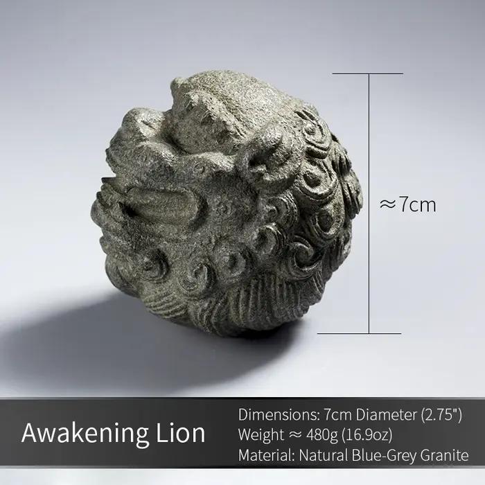Statue Tête de Lion, Chien Foo Gardien