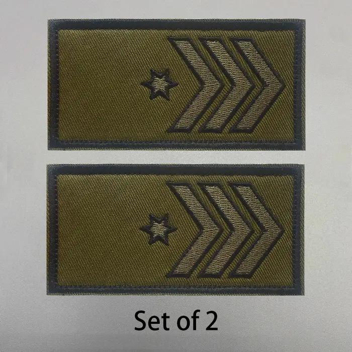 Armée grade Chevrons sergent rayures Israël 1ère Brigade Golani patchs uniforme rang bras épaule crochet languette Badges emblème brassard