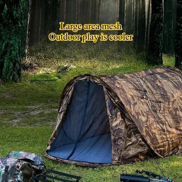 Tente de Camouflage pour loisirs en plein air, Camping pour une personne, pas besoin d'accumulation,