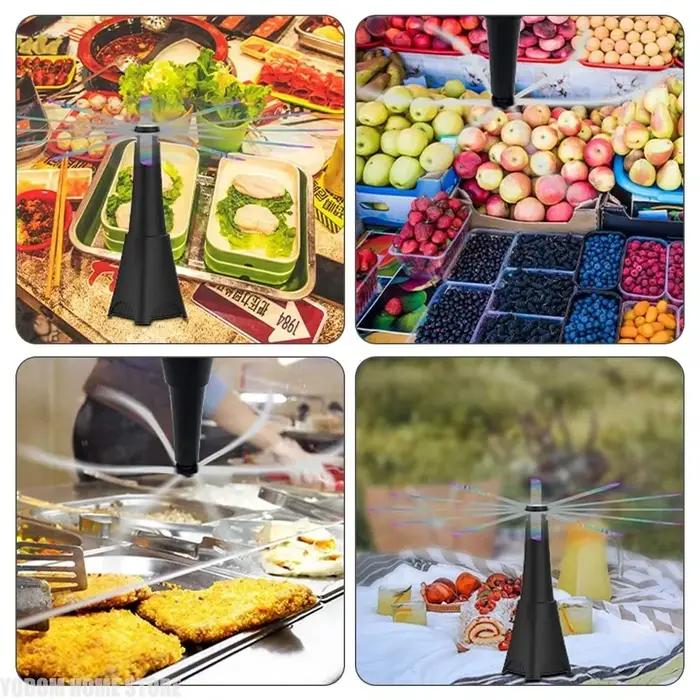 Ventilateurs anti-mouches portables pour tables