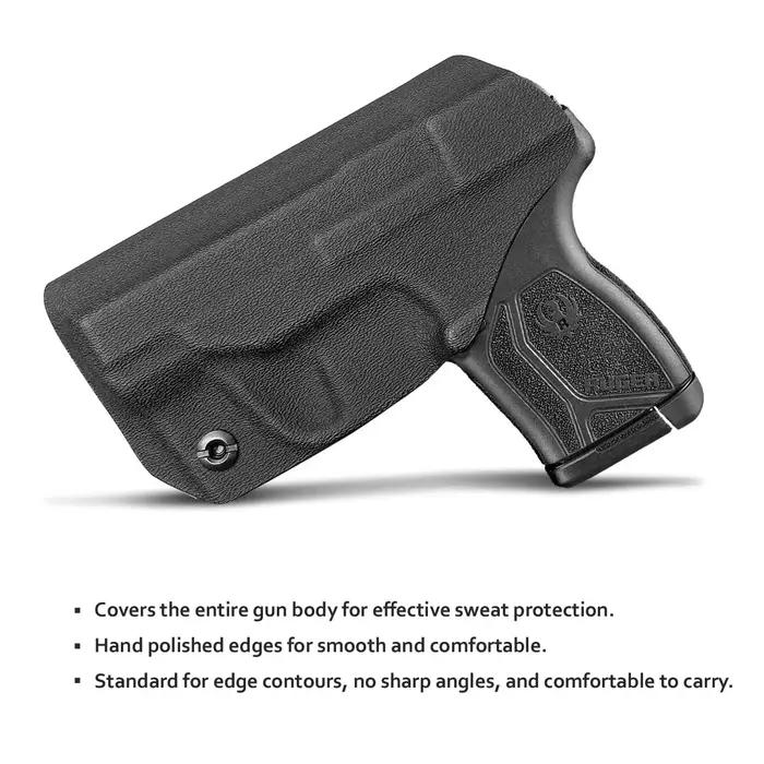POLE.CRAFT Étui Ruger LCP MAX IWB Kydex pour Ruger LCP MAX.380 - Étui dissimulé à ceinture intérieur