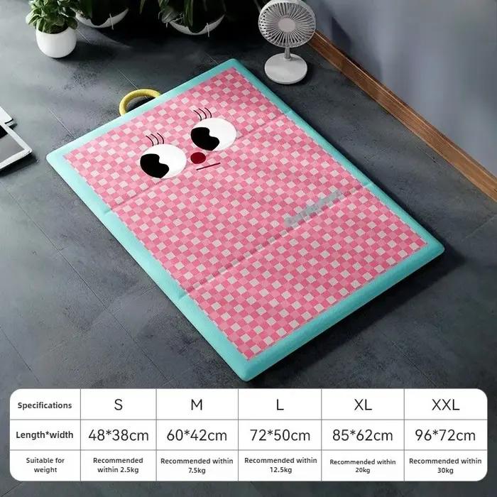 Coussin rafraîchissant tapis de lit pour chien chaton matériau soie refroidissement été coloris variés pour animaux de compagnie occasions spéciales