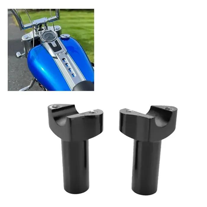 Rehausseurs de guidon droits de moto, base en aluminium, Softail ocia Street Bob Sportster, 3.5 po
